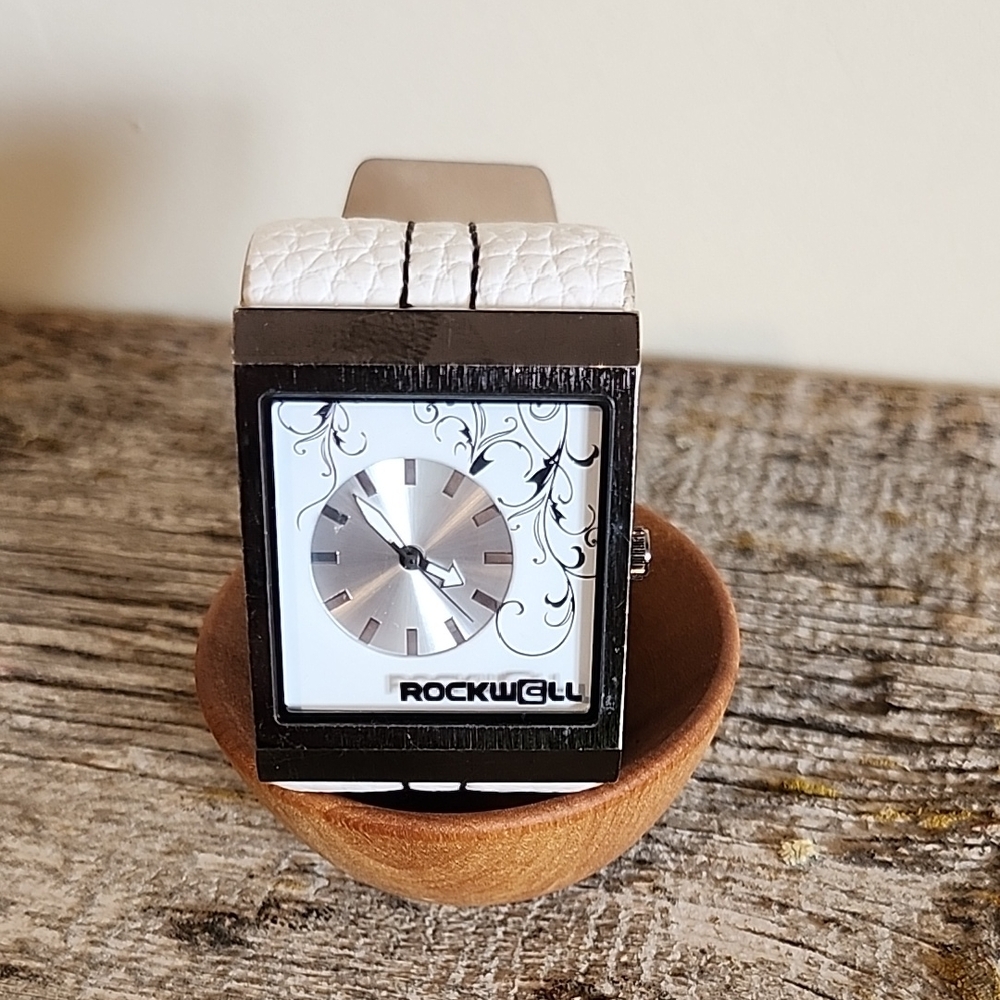 Rockwell White and Silver Watch